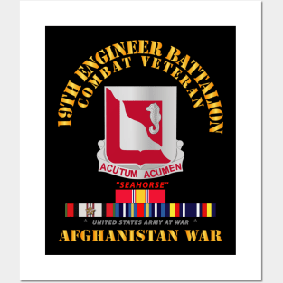 19th Engineer Battalion - Afghanistan War w SVC Posters and Art